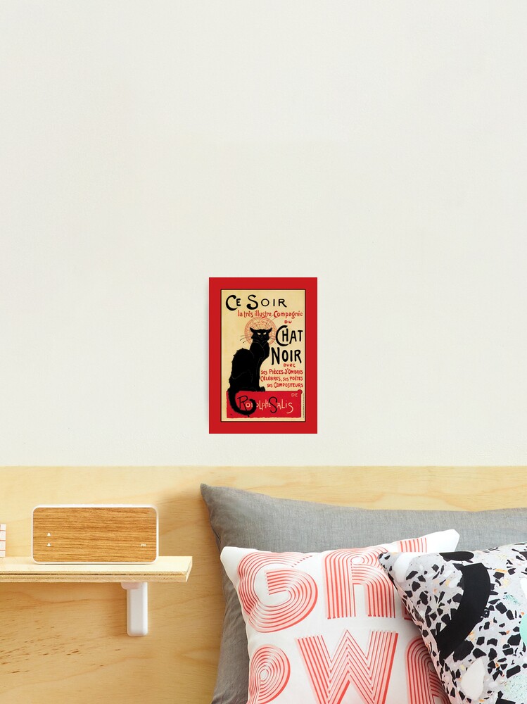 Impression Photo Le Chat Noir Le Chat Noir Celebre Art Nouveau Ad Par pshop Redbubble