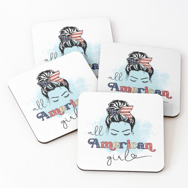 Item preview, All American Girl- Patriotic Day - July 4th Independence Day designed and sold by younghopes.