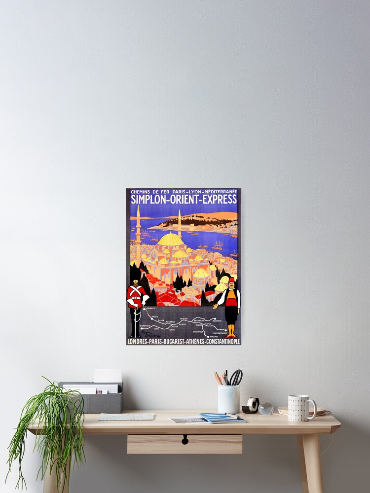 TRAIN SIMPLON SUISSE R156 - POSTER HQ 40x60cm d'une AFFICHE