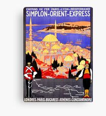Vintage Simplon Orient Express London Constantinople Canvas Print