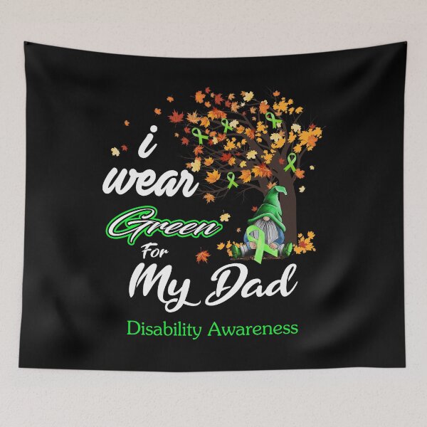 Item preview, Disability Awareness Ribbon Tree I Wear Green For My Dad designed and sold by Hatjar.