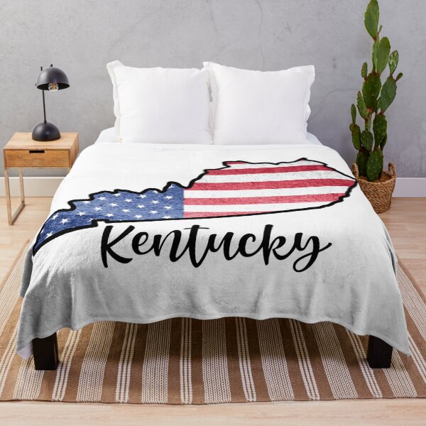 Item preview, Kentucky State Outline with Patriotic USA American Flag designed and sold by Gsallicat.