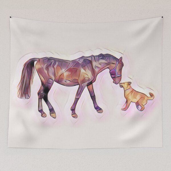 Item preview, Horse and Dog Friends designed and sold by No1Equestrian.