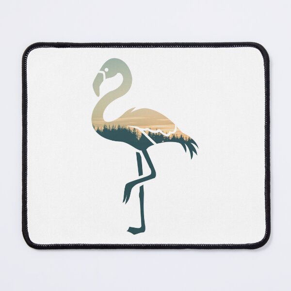 Item preview, Forest Trees Under Calm Sky Flamingo | Cute Flamingo designed and sold by BopleDesigns.