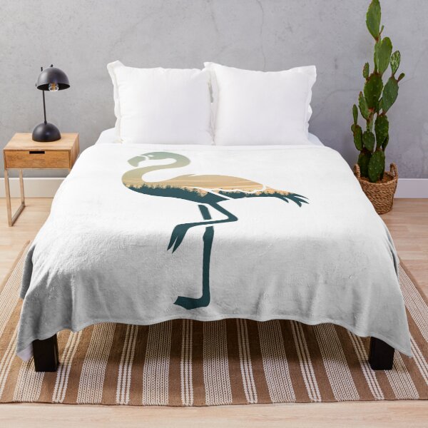 Item preview, Forest Trees Under Calm Sky Flamingo | Cute Flamingo designed and sold by BopleDesigns.