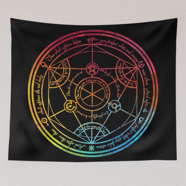 Item preview, Human Transmutation Circle - Colorful Watercolor designed and sold by maryedenoa.