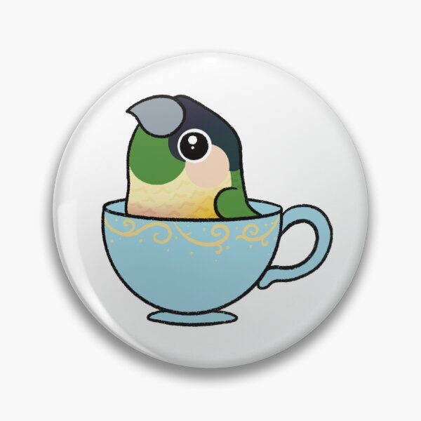 Artikelvorschau, Teetasse Green Cheek Conure entworfen und verkauft von NoodleSoupotDay.