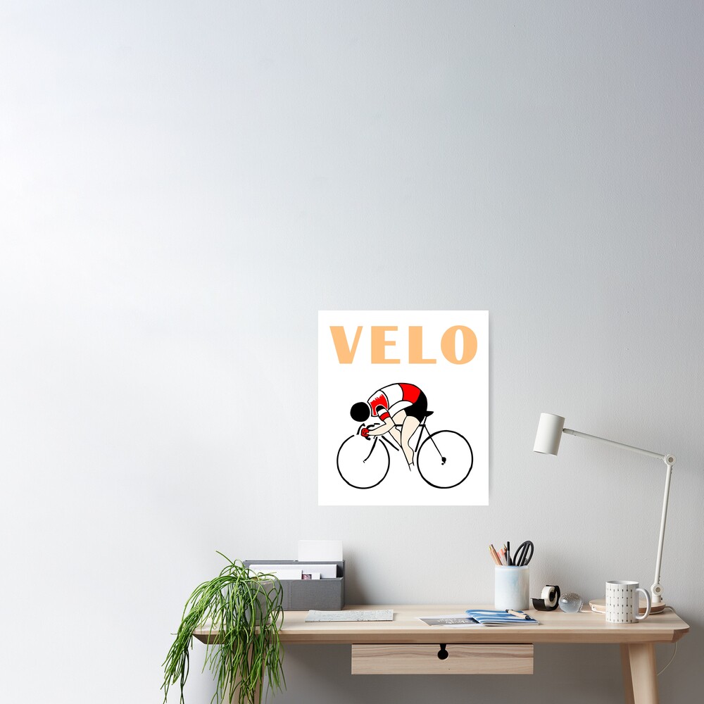 Retro art deco design cycling velo sprint Art Print for Sale by