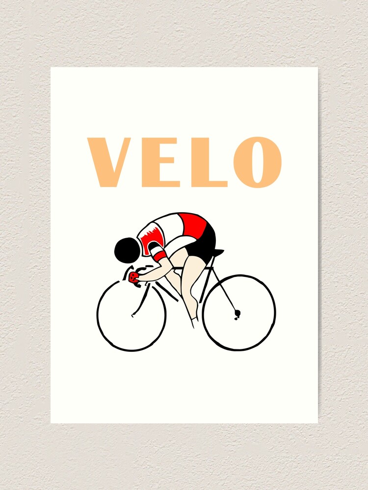 Retro art deco design cycling velo sprint Art Print for Sale by