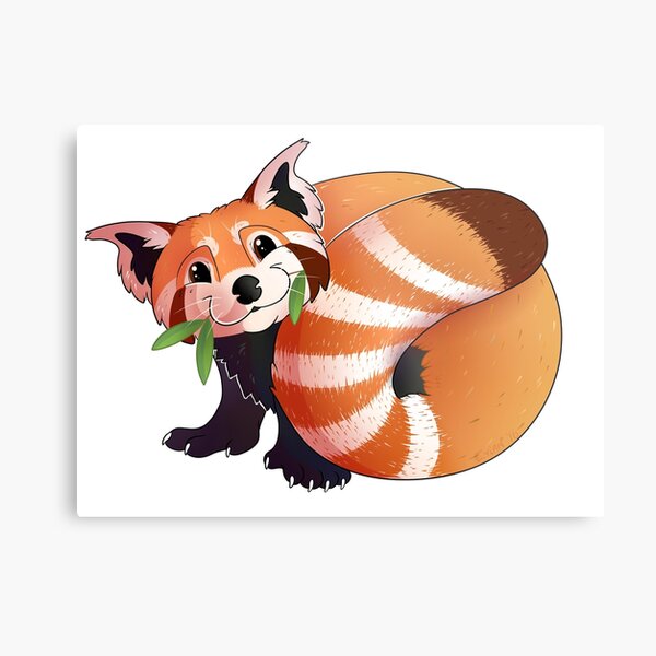Red Panda Metal Print