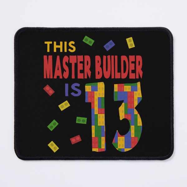 Item preview, Cute Master Builder 13 Years Old Block Building Boys Kids design designed and sold by Merchking1.