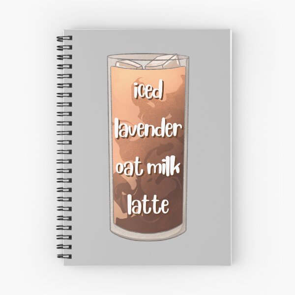Item preview, Iced Lavender Oat Milk Latte designed and sold by Pink Ribbon.
