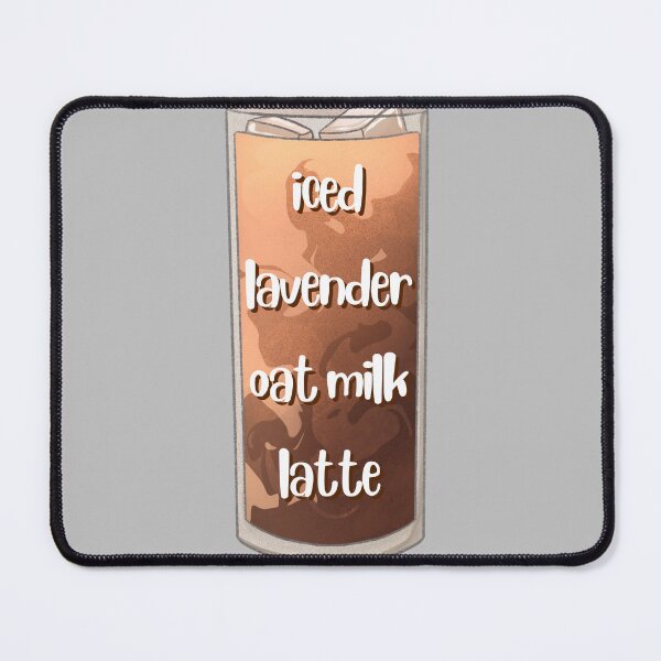 Item preview, Iced Lavender Oat Milk Latte designed and sold by Pink Ribbon.