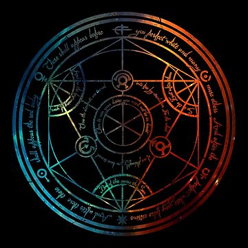 Artwork thumbnail, Space Nebula Human Transmutation Circle by maryedenoa