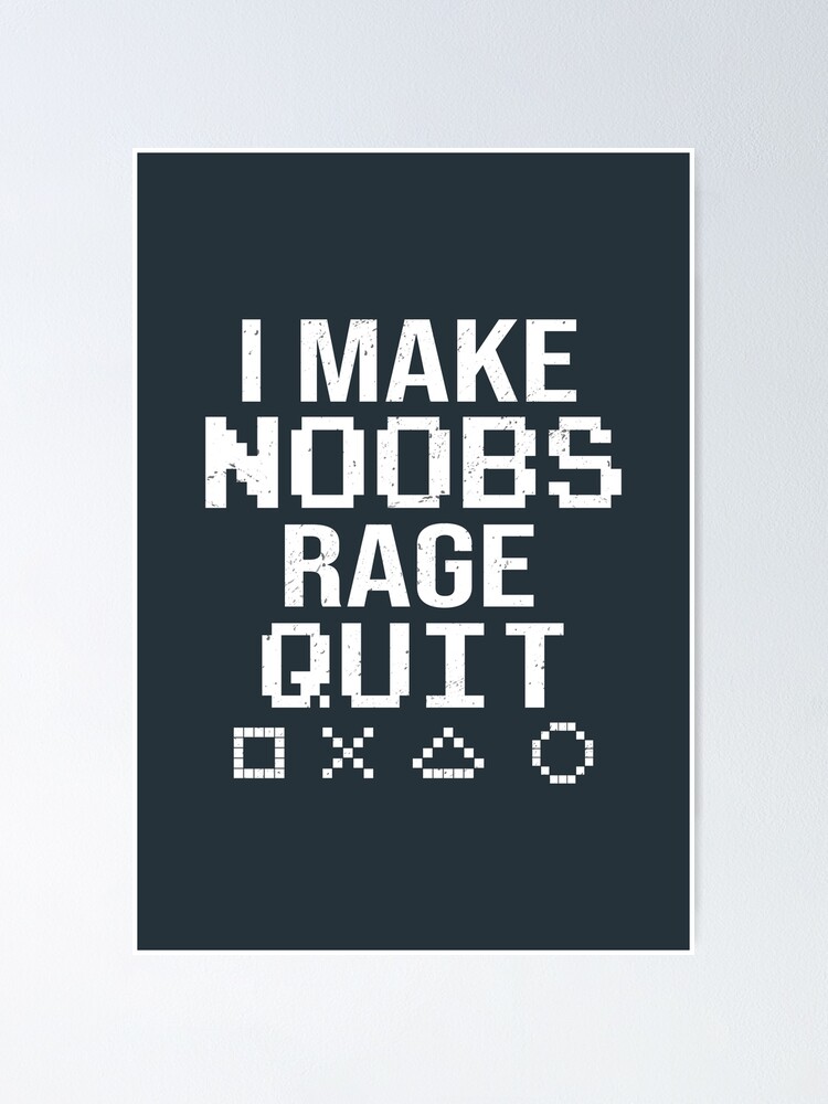 I make noobs rage quit Sticker for Sale by RedaDHB