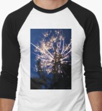 Firework Long Exposure Men's Baseball ¾ T-Shirt