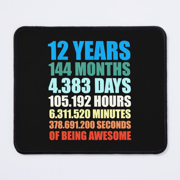 Item preview, 12th Birthday 12 Years of Being Awesome designed and sold by AnitaBice.