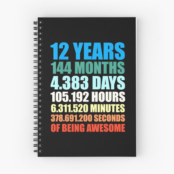 Item preview, 12th Birthday 12 Years of Being Awesome designed and sold by AnitaBice.