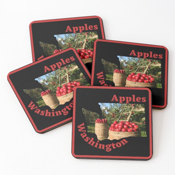 Item preview, Washington State Fruit.  With Apples.  Square shape. designed and sold by Kona Linda.