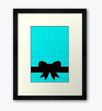 black bow Framed Print