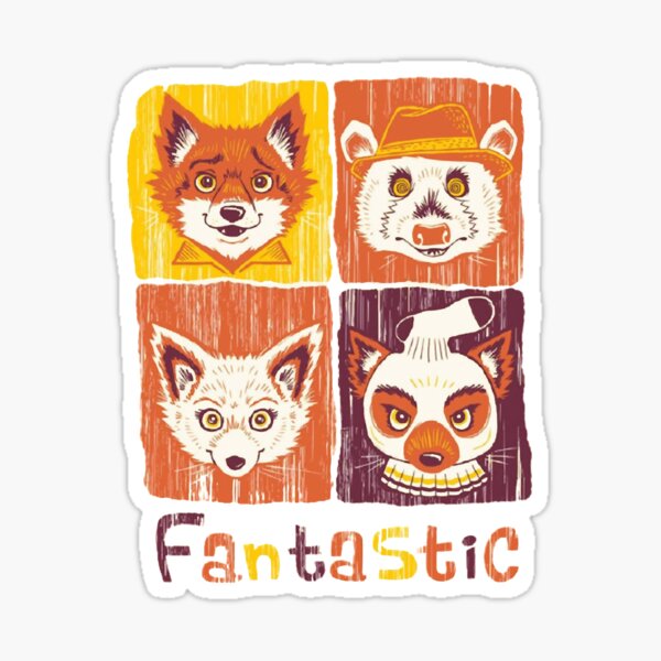 My Favorite People The Fantastic Mr Fox Gifts For Birthday Sticker for  Sale by stevensraig