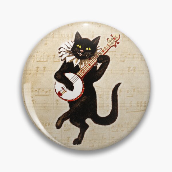 Artikelvorschau, Tanzende Katze, die Banjo spielt entworfen und verkauft von DigitalEffects.