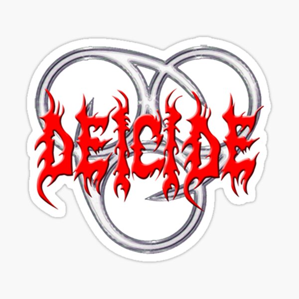 DEICIDE VINYL DECAL STICKER CUSTOM SIZE/COLOR CANNIBAL CORPSE NILE VADER GRAVE 