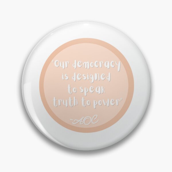 Item preview, Our Democracy AOC Quote designed and sold by rjprintsus.