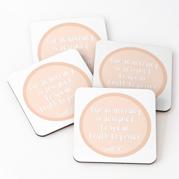 Item preview, Our Democracy AOC Quote designed and sold by rjprintsus.