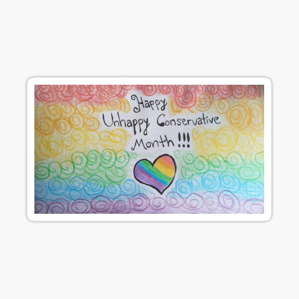Item preview, Happy Unhappy Conservative Month!!!  designed and sold by CreativeMinx.
