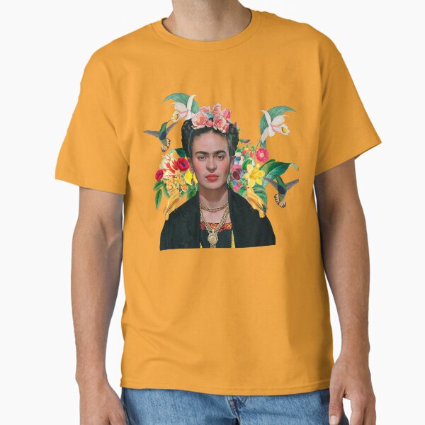 Item preview, Frida Kahlo and Flowers Exotic parrots Hummingbird ,Frida Kahlo designed and sold by TeeARTHY.