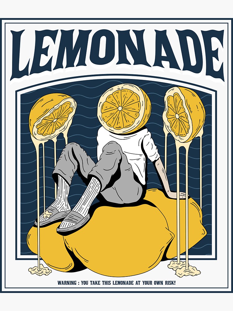 "Lemonade Head" Sticker for Sale by Eppaphoria Redbubble