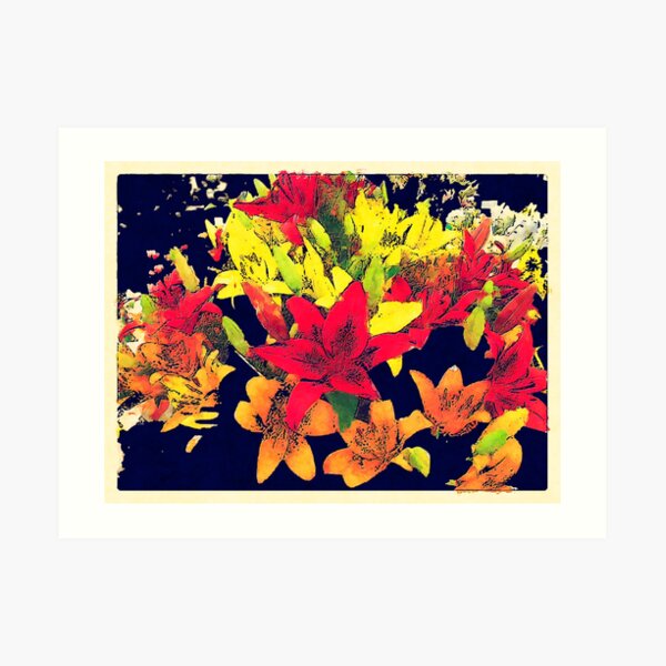 Large Bunch of Flowers Art Print