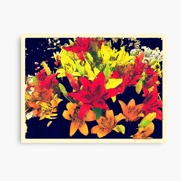 Large Bunch of Flowers Canvas Print