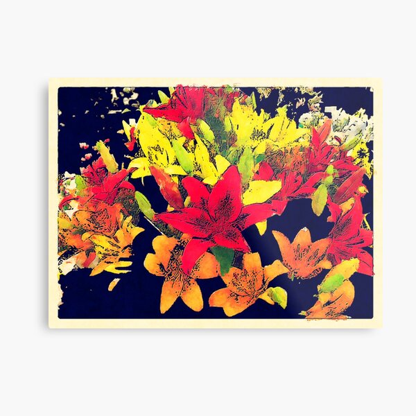 Large Bunch of Flowers Metal Print