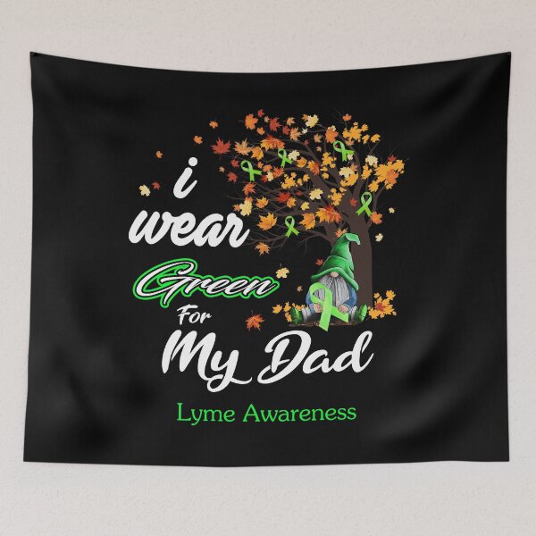 Item preview, Lyme Awareness Ribbon Tree I Wear Green For My Dad designed and sold by Hatjar.