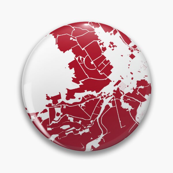 Item preview, Hobart Map Art red wine color Australia designed and sold by EpicMaps.