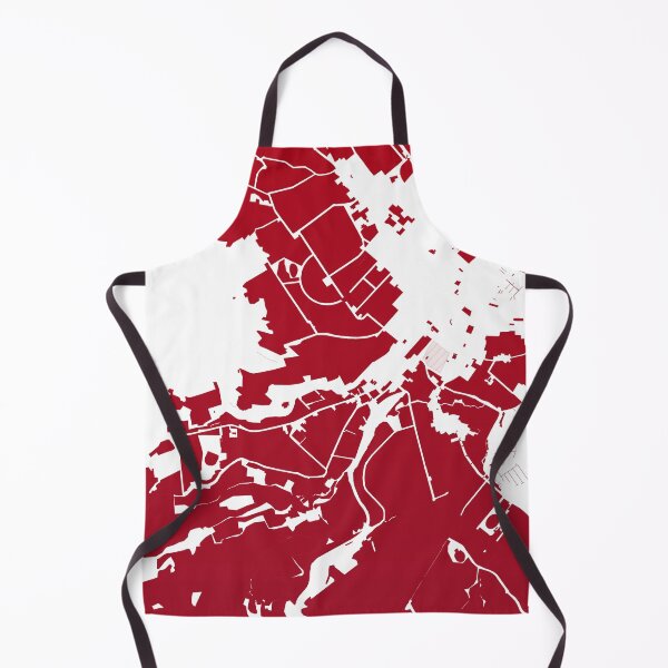 Item preview, Hobart Map Art red wine color Australia designed and sold by EpicMaps.