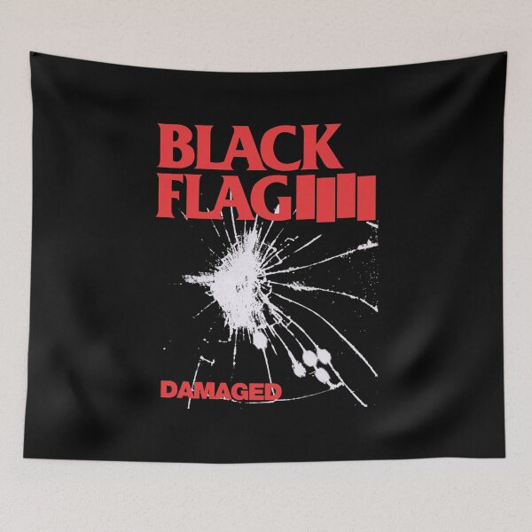 Item preview, Music Is My Life Connector Wide Audience Black Flag Damaged designed and sold by DawsonIntumesce.