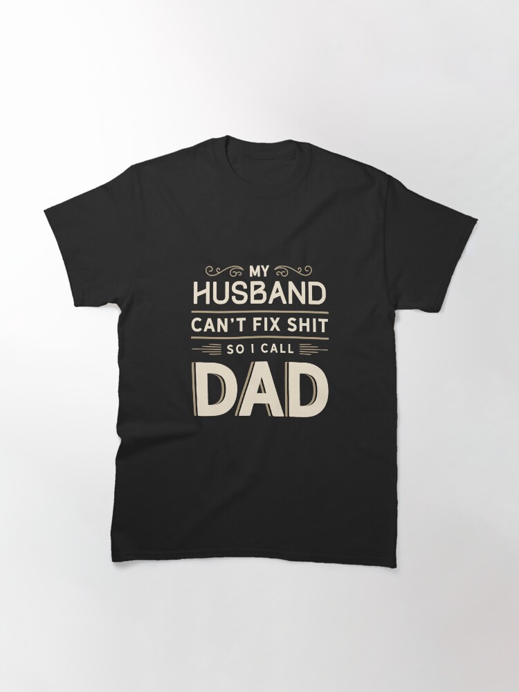 Thumbnail 3 of 7, Classic T-Shirt, CALL DAD - Fathers' Day designed and sold by BertoMedia.
