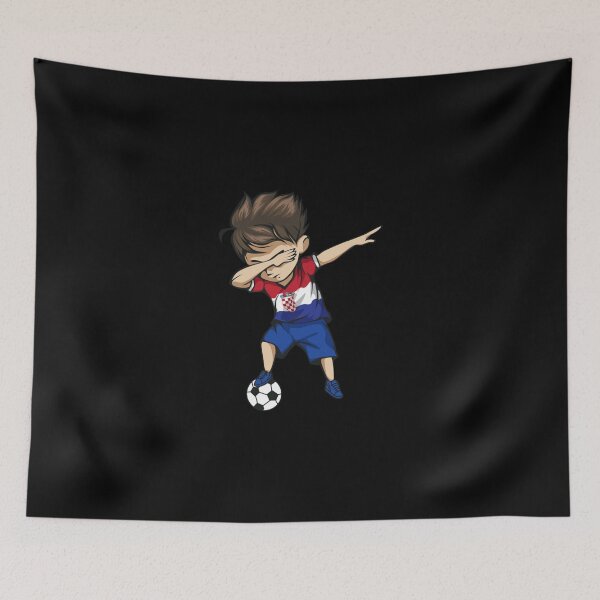 Item preview, Dabbing Soccer Boy Croatia Jersey Football Essential T-Shirt designed and sold by verarheaf9.