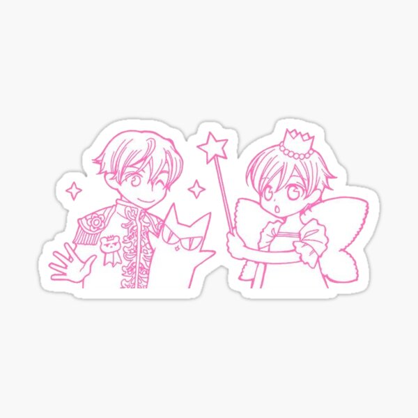 Ouran High School Host Club Tamaki And Haruhi Sticker For Sale By Bunniesowo Redbubble