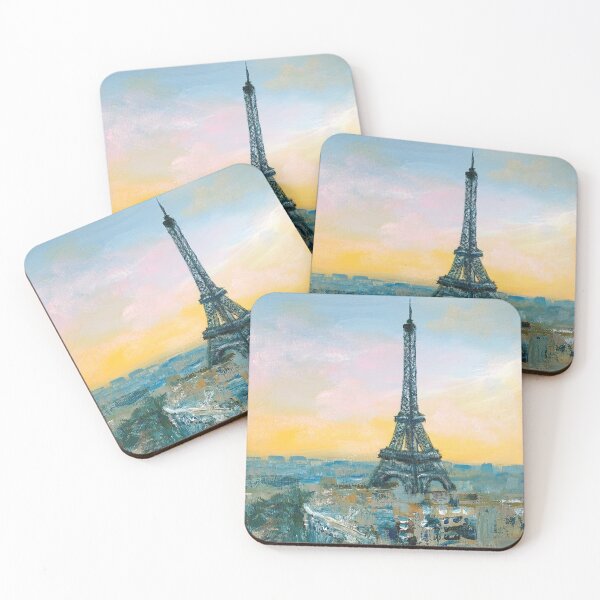 Item preview, Impressionism art French cityscape painting Paris Eiffel Tower designed and sold by LEILA ART SPACE.