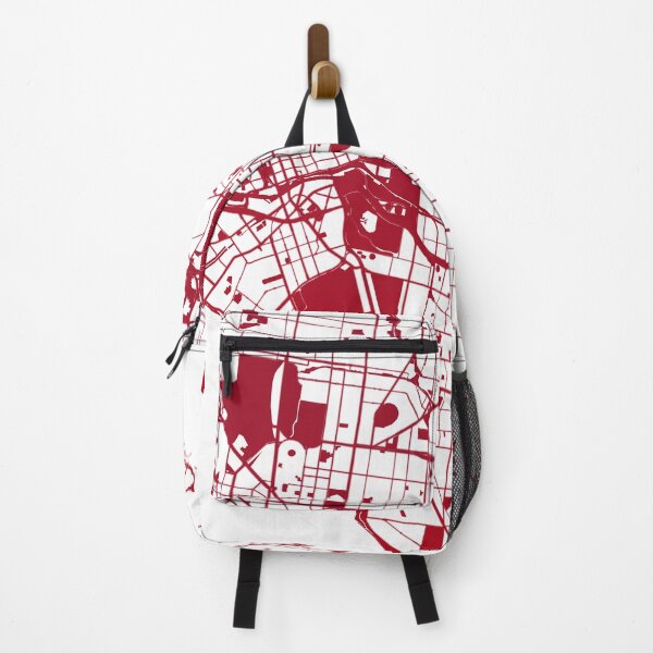 Item preview, Melbourne Map Art red wine color Australia designed and sold by EpicMaps.