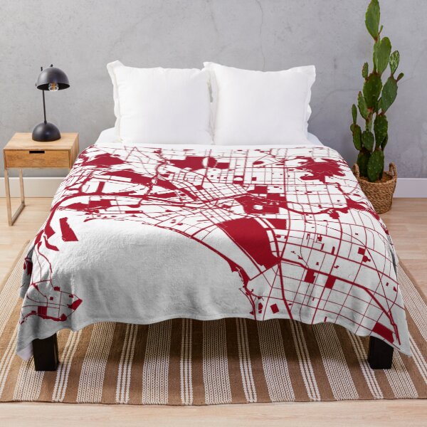 Item preview, Melbourne Map Art red wine color Australia designed and sold by EpicMaps.