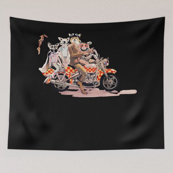 Item preview, Nice Keepsake fantastic mr. fox family on a motorbike Awesome For Music Fan designed and sold by stevensraig.