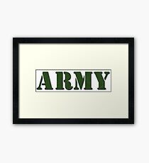 Army Framed Print