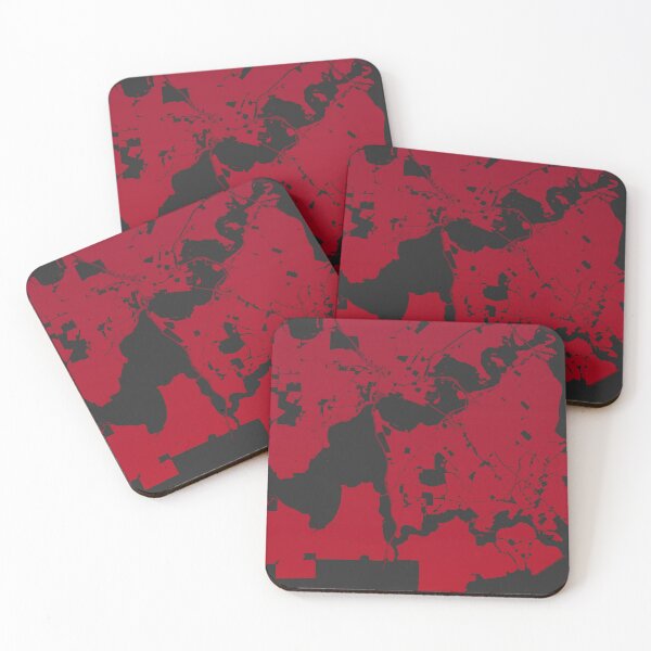 Item preview, Perth Map Art red wine color Australia designed and sold by EpicMaps.