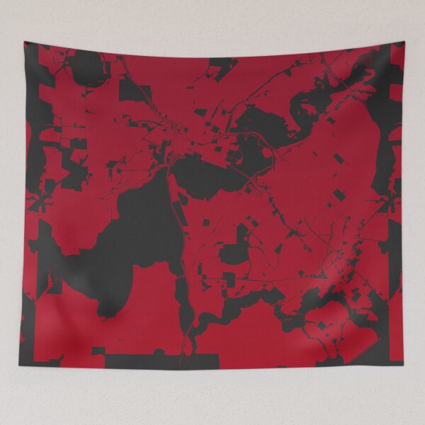 Item preview, Perth Map Art red wine color Australia designed and sold by EpicMaps.