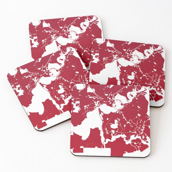 Item preview, Perth Map Art red wine color Australia designed and sold by EpicMaps.